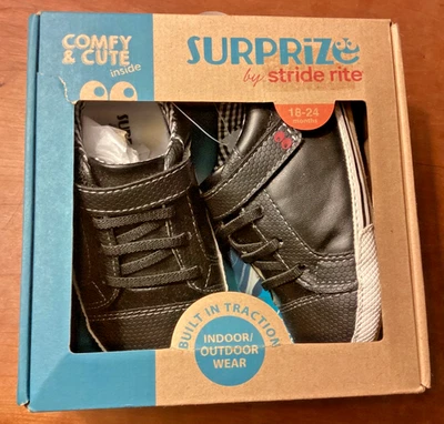 Surprise by Stride Rite Zapatos Tenis Talla 18-24 Meses Negro Ilimitado Lee Foto 1 de 4