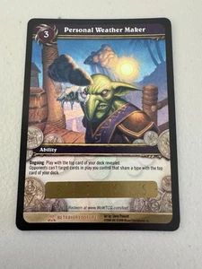 World of Warcraft TCG Personal Weather Maker Unused Loot Card (Toy) - Picture 1 of 1