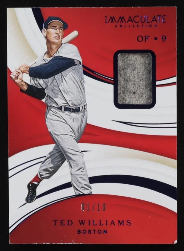 Tarjeta reliquia TED WILLIAMS 2020 Panini Immaculate Collection GU #1 de solo 10! 🔥🔥 Foto 1 de 2