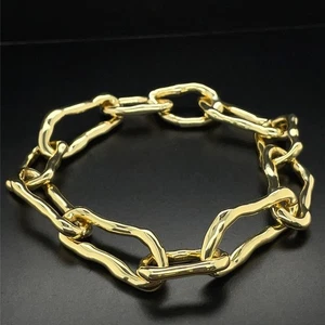 PULSERA DISEÑO FANTASÍA CHAPADO EN ORO AMARILLO JOYERÍA CAZA - Imagen 1 de 3