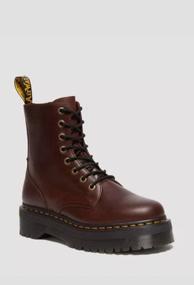Dr. Doc Martens Jadon "Brown" Platform Combat Leather Boots Women's Size 11 - Image 1 of 4