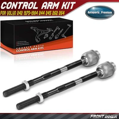 2x Front Inner Steering Tie Rod Ends for Volvo 242 1975-1984 244 245 262 264 265 - Image 1 of 4
