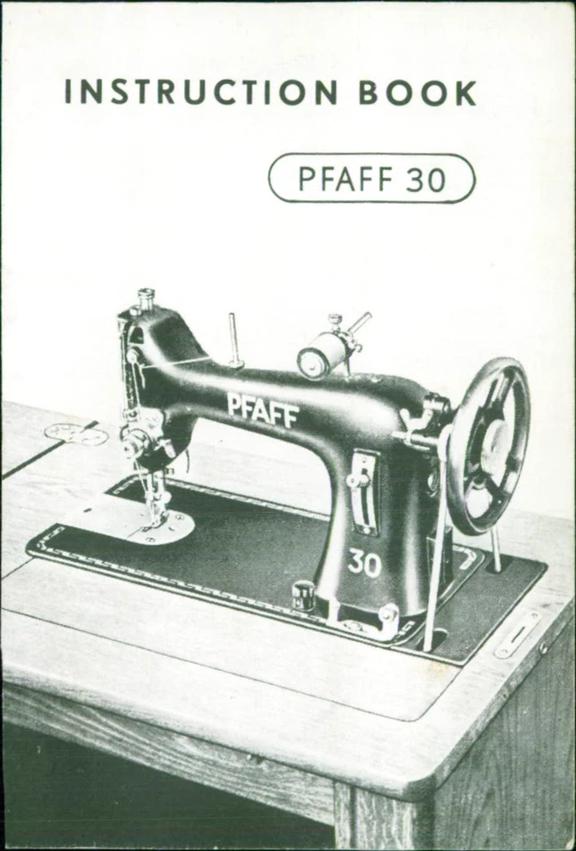 PFAFF 30 Instruction Manual User Guide: Coil Bound 39 Pages - Image 1 of 1