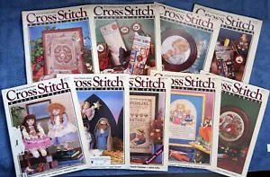 Vintage Kreuzstich und Land Handwerk Magazin Lot 9 ~ 1987-1989 - Bild 1 von 5
