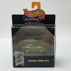 1/64 Hot Wheels 20281 Dodge Viper GTS Green w/Case & Black Box Limited Ed B4288