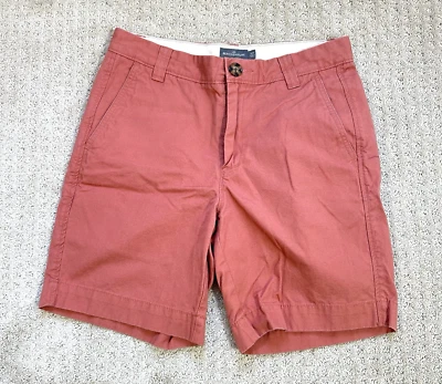 Pantalones Cortos LL Bean Signature Para Hombre 30 8" Ajustados Calce Recto Algodón Chino Caqui Salmón Foto 1 de 4