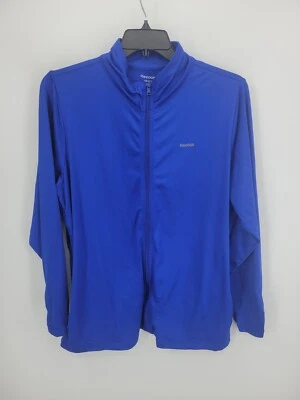 Chaqueta Reebok para mujer 18/20 Bue Mock Neck Zip Up Activewear Outdoor Casual Foto 1 de 4