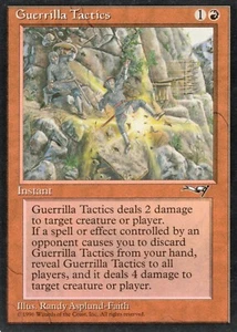 1X GUERRILLA TACTICS (VERSION 1) ALLIANCES MTG MAGIC MP X1 (yourdeckbuilder) - Picture 1 of 1