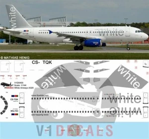 V1 Decals Airbus A320 White Airways for 1/144 Revell Model Airplane Kit V1D0400 - Picture 1 of 8