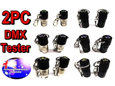 From OZ Quality 2PC NEW 5PIN 5P DMX Tester Tool For Stage Theatre Lighting Laser - Image 1 of 3
