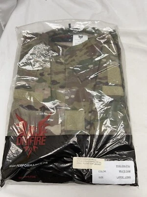 Drifire FORTREX 2-Piece Fire-Resistant Flightsuit Jacket, Multicam Size L/L - Image 1 of 2