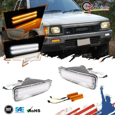 2X Clear Side Marker&Turn Signal Lights&DRL/Driving Light For 95-00 Toyota Tacom - Image 1 of 4
