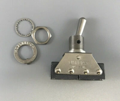 INTERRUPTOR DE PALANCA UNIMAX 4LB6-1E 250VAC 30VDC 4 POLOS DOBLE TIRO 12 TERMINALES DE SOLDADURA Foto 1 de 4