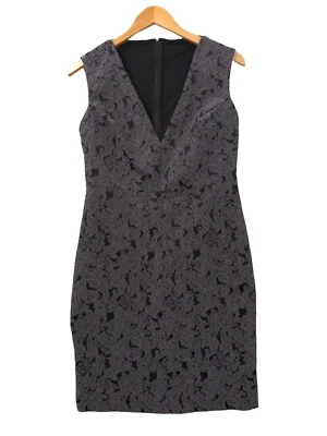 Vestido Vaina Alice + Olivia Baylee 12 Sin Mangas Negro Bordado Cóctel Foto 1 de 4