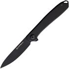 Karbon Knives Tidbit Folding Knife Black PVD SS Handle N690 Plain Black 107