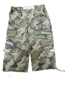 Womens Juniors David & Goliath Palm Tree Camo Capri Pants w/ Drawstring Bottom - Picture 1 of 2