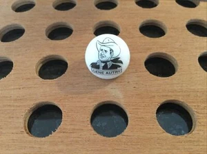 Vintage | "Gene Autry" | Black Print on White Marble - Picture 1 of 4