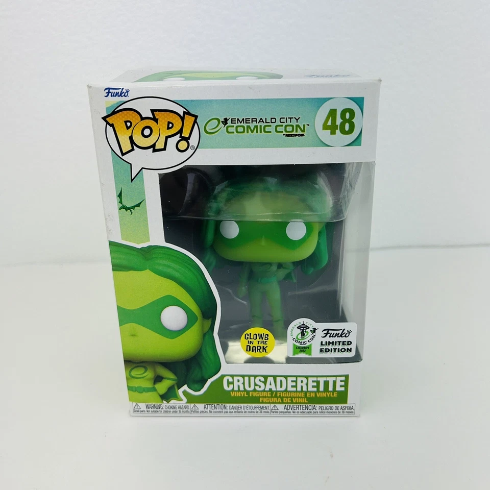 Funko Pop Crusaderette Glow in the Dark ECCC 2022 Convention W/ Soft Protector