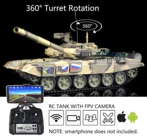 Henglong 7.0 1/16 Plastic Russia T90 RC Tank 3938 FPV 360° Turret Steel Gearbox - Picture 1 of 10