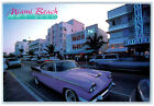 c1970's Miami Beach Art Deco Along Ocean Drive Florida FL Unposted Postcard