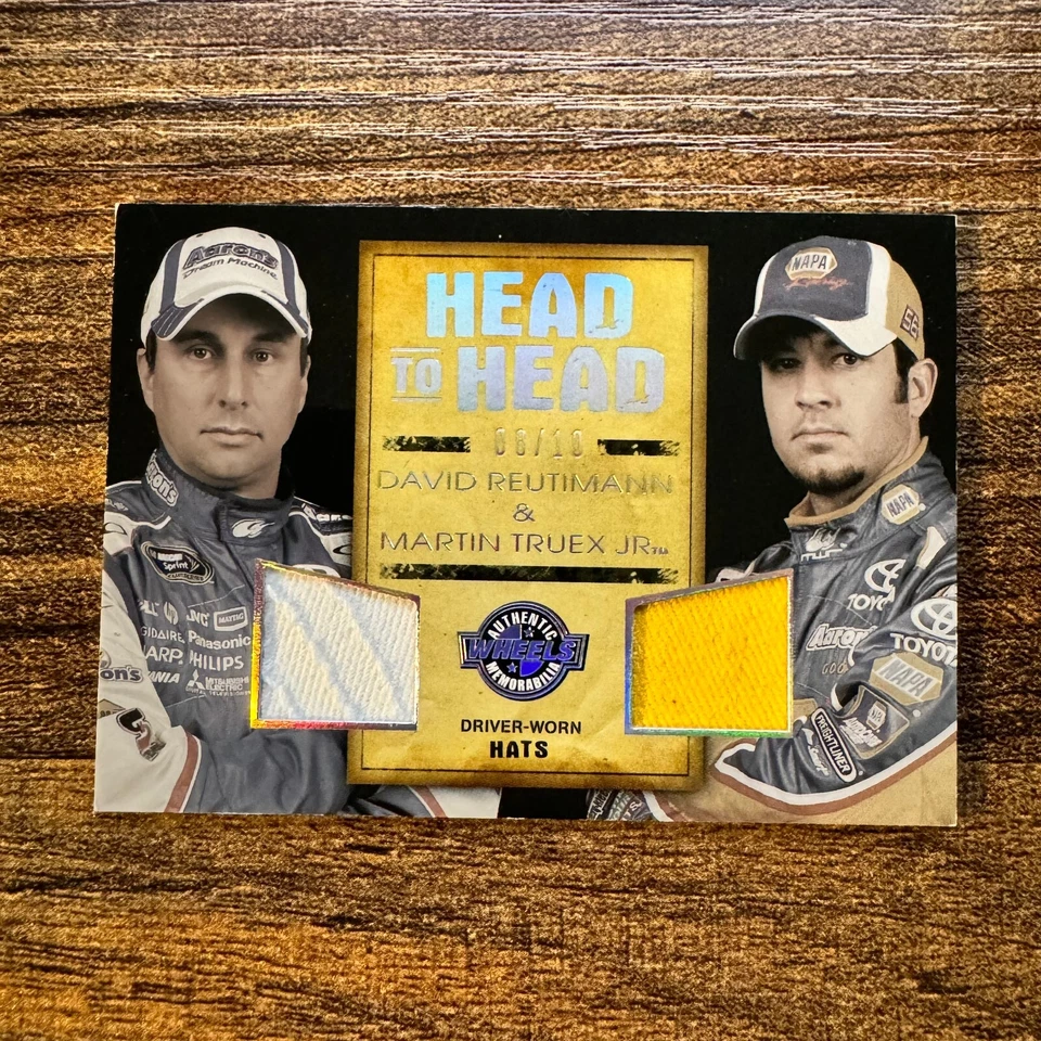 2010 Wheels David Reutimann Martin Truex Jr Head to Head Relic #08/10 Holofoil - Image 1 of 1