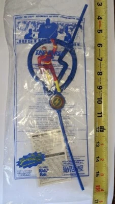 2002 Subway Kids Pak- DC Comics- Justice League "The Flash" Silly Straw - Image 1 of 4
