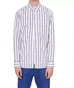 Rag & Bone NEW White Blue Stripe Mens Size Small S Button Down Shirt $250 (J-3) - Picture 1 of 5