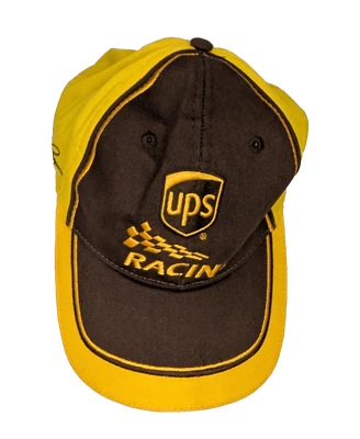 UPS Racing Hat David Ragan #6 Roush Fenway NASCAR Cap Brown Yellow Adjustable - Image 1 of 4