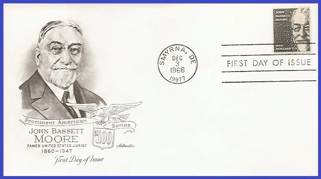 USA4 #1295 U/A ARTMASTER FDC   John Bassett Moore - Image 1 of 1