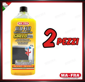 X2 MAFRA - ALU FLU ANTIGELO PROTETTIVO GIALLO PURO LIQUIDO RADIATORI 1000 ML 1LT - Picture 1 of 4