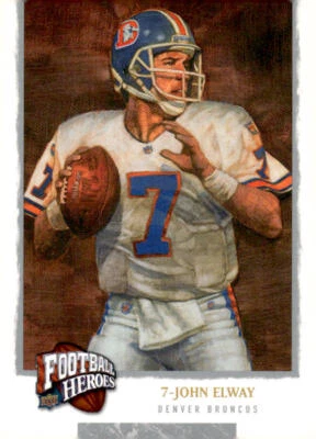2008 Upper Deck Heroes #231 John Elway Denver Broncos - Image 1 of 2