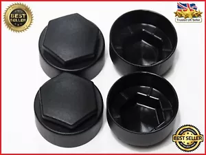 LOCKING WHEEL NUT COVERS FOR VAUXHALL ASTRA MOKKA INSIGNIA ZAFIRA CAPS BLACK x4 - Picture 1 of 7