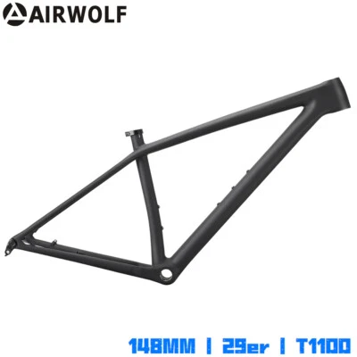 AIRWOLF 960g XC MTB Carbon Rahmen 29er Boost Fahrradrahmenset 148mm Hardtail - Bild 1 von 4