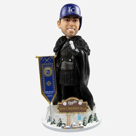 Whit Merrifield Kansas City Royals Game of Thrones Night's Watch GOT Bobblehead Cover