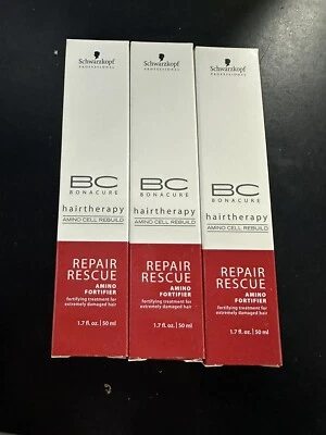 3 SCHWARZKOPF BC BONACURE TERAPIA CAPILAR REPARO RESGATE AMINO FORTIFICADOR 1,7 OZ - Imagem 1 de 3