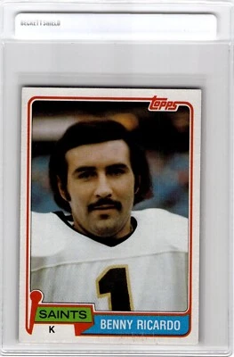 1981 Topps - Benny Ricardo #306 Football Card Near Mint FREE SHIPPING - Image 1 of 2