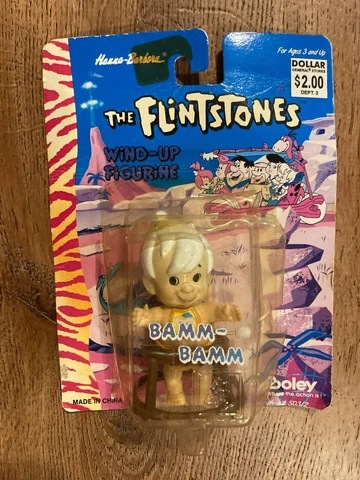 Vintage 1994 Boley The Flintstones Bamm Bamm Wind Up Figure Cover