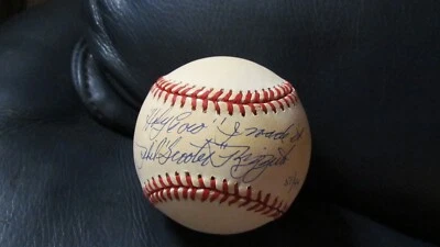 Holy Cow Phil Scooter Rizzuto signed baseball PSA Certified (4) - Image 1 of 4