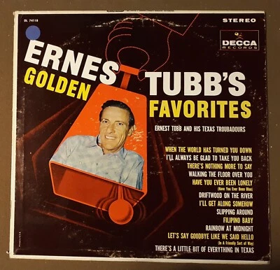 Ernest Tubb's Golden Favorites by DECCA Records 33rpm VINYL LP - Image 1 of 3