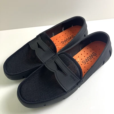 Natación Hombres Penny Mocasines Sin Cordones Mocasines Clásicos Barco Cubierta Zapatos Negros Talla 10 Foto 1 de 4