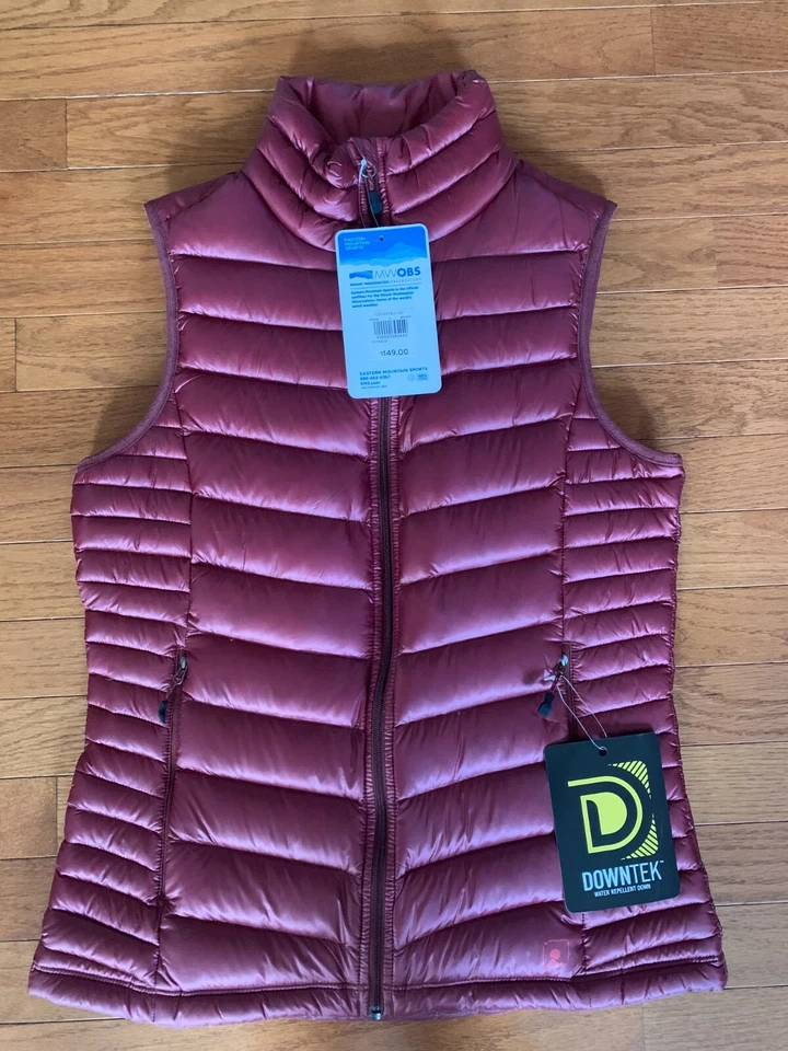 Eastern Mountain Sports-Women's maroon color puffer Vest, size S, New with tags - Image 1 of 1
