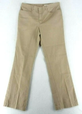 Pantalones de trabajo Dickies caqui calce ajustado corte bota tiro medio ropa de trabajo talla 7 junior Foto 1 de 4