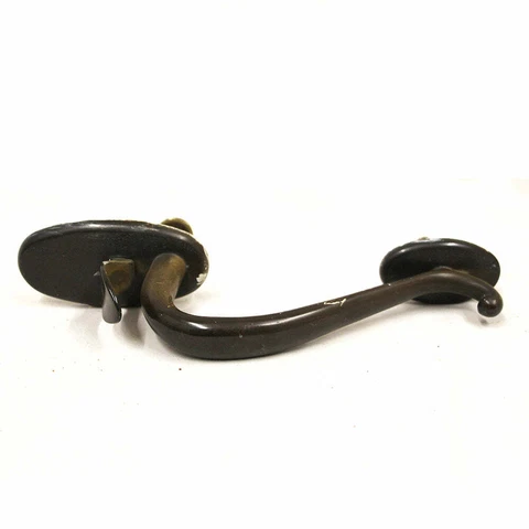 Antique Style Door Lever with Thumb Latch Oil Rubbed Bronze Cover