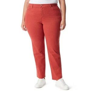 Gloria Vanderbilt Amanda Jeans Women 22W Short Autumn Blaze Slimmin Straight NEW - Picture 1 of 10