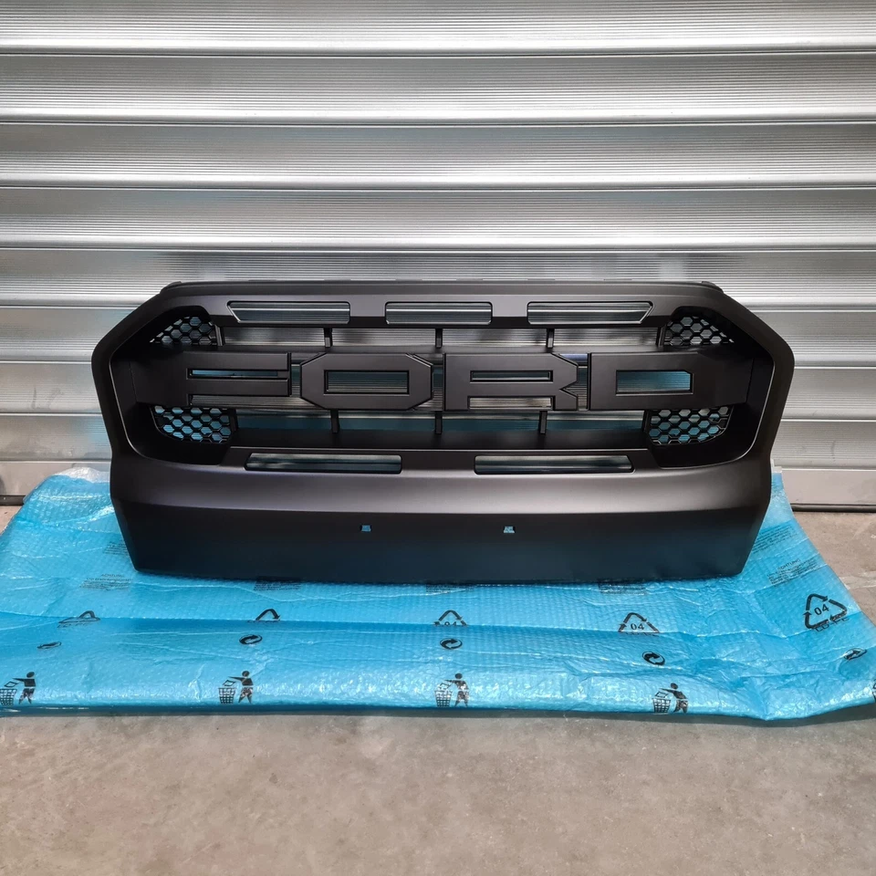 Parrilla delantera grande para Ford Ranger 2015-2019 en negro mate Foto 1 de 1
