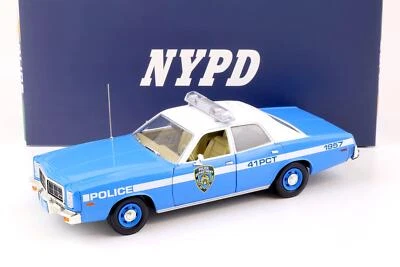 1:18 Greenlight 1978 Dodge Monaco New York Police Department Nypd Blu/Bianco - Immagine 1 di 4
