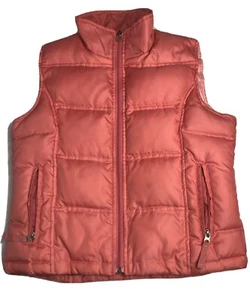 Maurices in Motion Orange Puff Workout Vest Size Medium 55%Down & 45% Feathers - Picture 1 of 10