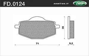 BREMSBELÄGE GILERA APACHE 125/RC 125/600 -MALAGUTI-MBK-YAMAHA DP2101 FD0124 - Bild 1 von 1