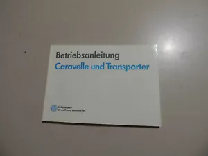 VW T4 Caravelle Transporter 1990 gasolina diésel manual de instrucciones libro de a bordo - Imagen 1 de 4