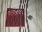 Autopsy Fiend For Blood woven patch death metal Blood Like Rain Pull The Plug